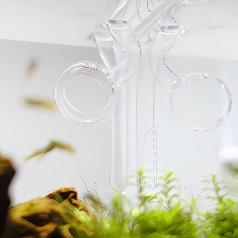 JARDLI Glass Mini Inflow Lily Pipe for Nano Aquarium Planted Tank (10mm for 3/8''(9/12mm) tubing) - Image 4